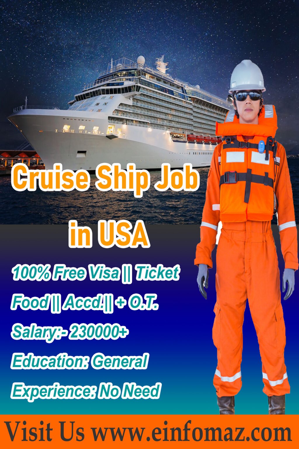 cruise ship childcare jobs salary