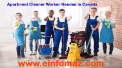 Apartment Cleaner Worker Needed in Canada